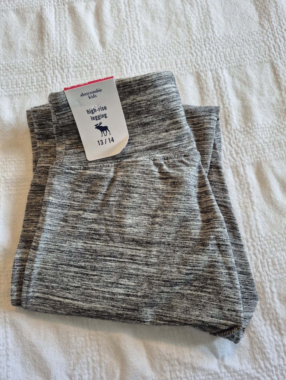 Abercrombie girls size 13/14 gray high rise leggings